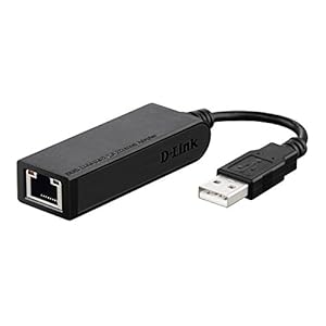 D-Link DUB-E100 Hi‑Speed USB 2.0 Fast Ethernet Adapter 100MBit LAN zwart