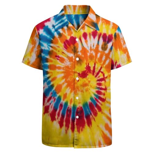 Chemise drapeau américain homme BONLOR grande taille 4XL motif étoile des années 90