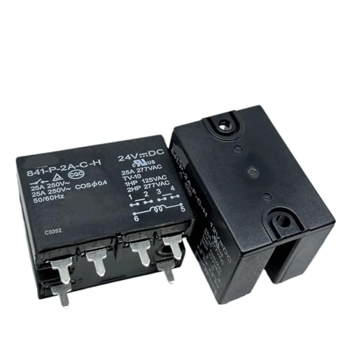 Relé 841-P-2A-CH de 12V con 6 pines para placas de circuito y control industrial 4