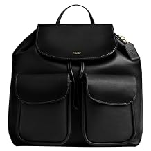 COACH Womens Crosby Backpack Black One Size