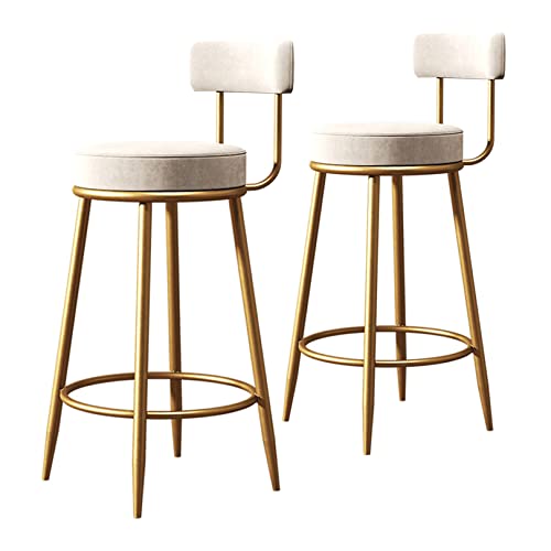 【Sgabello da bar moderno】 Il design con schienale alto a forma di arco, la forma ergonomicamente curva si adatta perfettamente alla forma del corpo, ti offre un buon relax dopo molto tempo seduto, salvando dalla fatica!