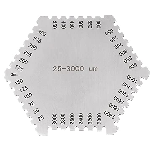 Calibrador de Espesor de Película Húmeda de Acero Inoxidable miniatura 5