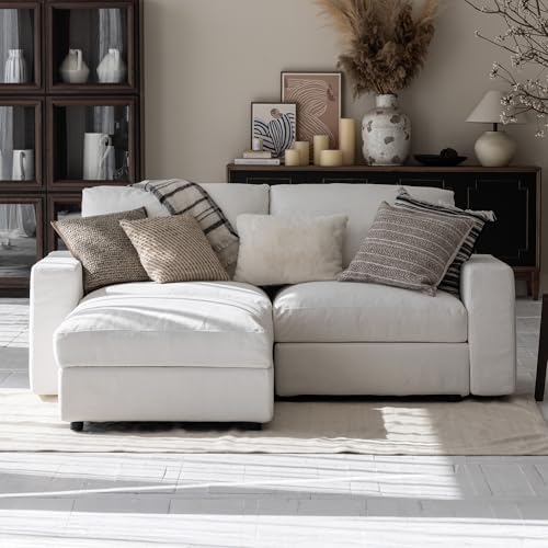 Cloud Couch Sectional 81.1'' Oversized White Modular Cloud Sofa with
