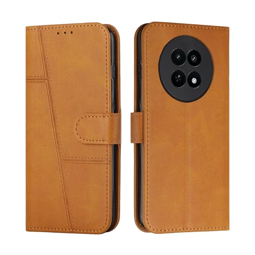 Image of Compatible for Shock Proof Flip Cover Back Case Cover for Realme 13 5G | Realme 12 5G | 12X 5G | Narzo 70x 5G | C65 5G | N65 (Flexible | Leather Finish | Card Pockets Wallet & Stand