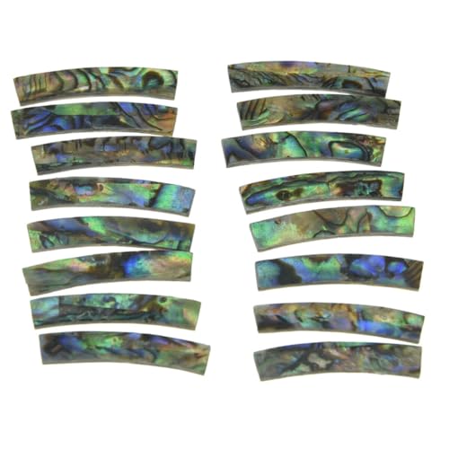 MINHTOANBV Part for Guitar Part for Guitar Rosette Paua Abalone Shell Curved Sound Hole Inlay Strips 110x4x1.5
