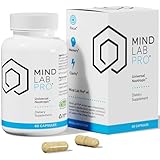 Mind Lab Pro® MLP® v4 Universal Nootropic™ Brain Booster Supplement for Focus, Memory, Clarity, Energy - 60-Count - Plant-Based, Naturally Sourced Memory Vitamins for Better Brain Health, Made in USA