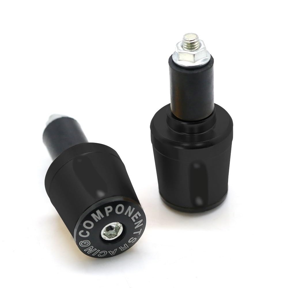 Tapones de manillar CNC negros para moto Honda CB650F 2014 a 2016