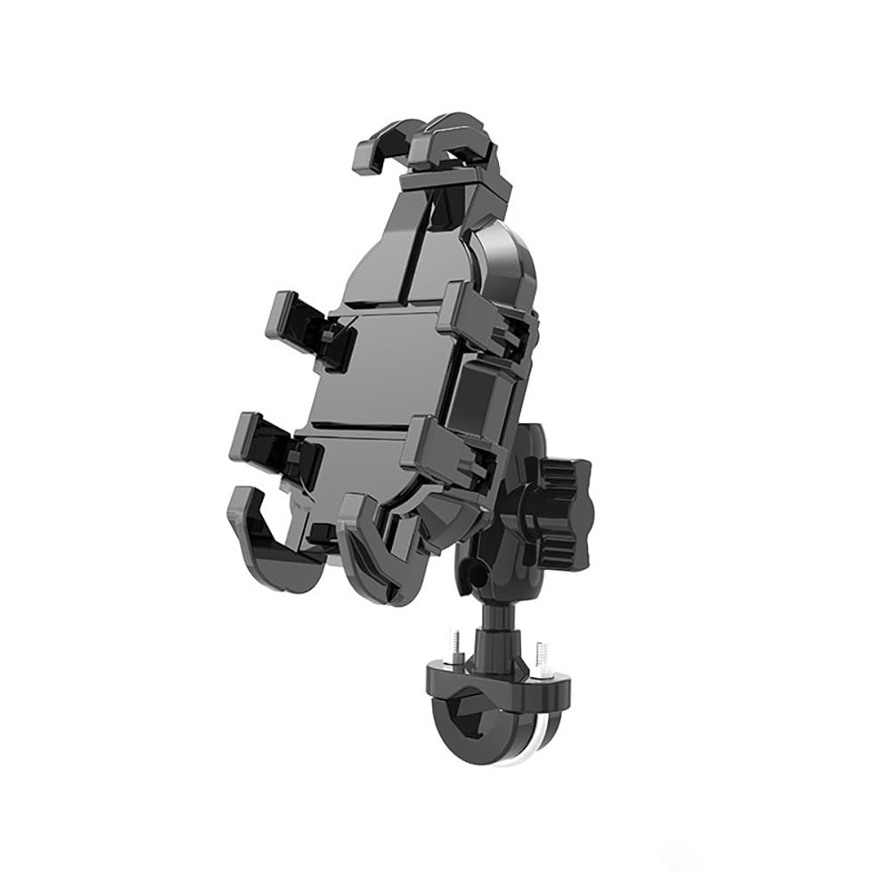 Jinpei Bike Phone Mount Holder - Multi-Clawed Motorcycle Phone Mount, Adjustable Cell Phone Holder, Bicycle Scooter Handlebar Cradle Clip for iPhone 16,15,14 and 4.7-6.8