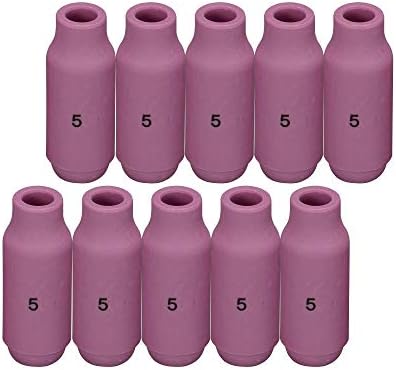 RIVERWELD TIG Alumina Nozzles Ceramic Cup 10N49#5 5/16" Orifice Fit DB PTA SR WP 17 18 26 TIG Welding Torch 10pk