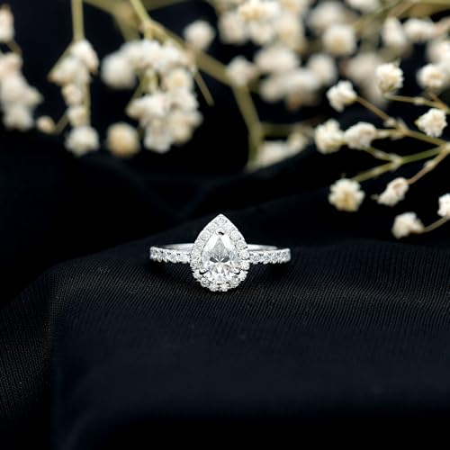Certified Lab Grown Diamond 5X7mm Pear Shape Engagement Ring, Ef-Vs Quality, Diamond Teardrop Ring - Ready To Gift3