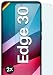 Produktbild moex Panzer Schutz Glas für Motorola Edge 30 Schutzfolie robust und kratzfest, bruchsichere Panzerfolie Displayschutz, HD Klar Glass Screen Protector, 2x Stück
