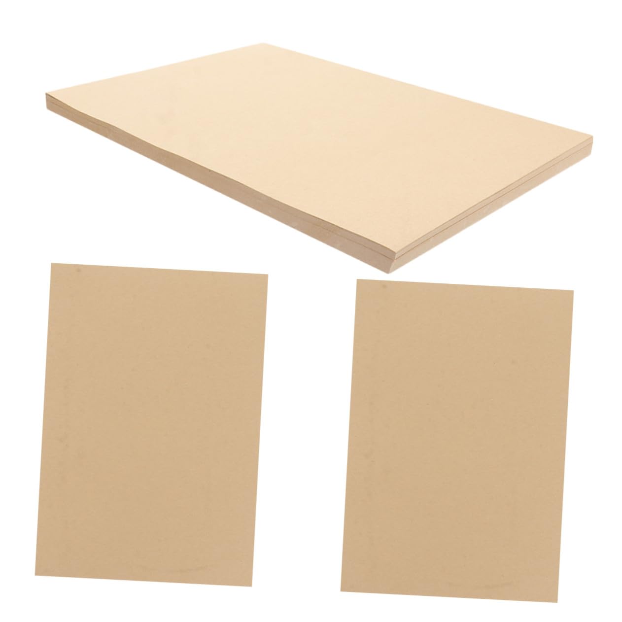 Braunes Buchbinderpapier A4 160g für Schreiben und Basteln, 100 Blatt