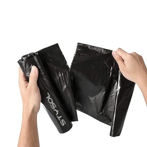 Image of Premium Black Garbage Bags for Dustbin /Trashbin Medium 19 x 21 Inches 30 Pcs x Pack of 8 Rolls (240 Pcs)