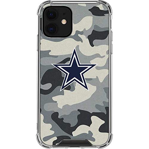 Skinit Clear Phone Case Compatible with iPhone 12 - Officially Licensed NFL Dallas Cowboys Camo Design