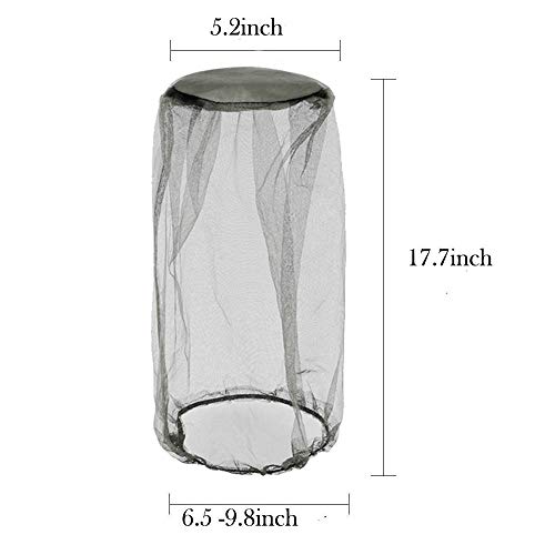 Mosquitero para cabeza adecuado para pesca al aire libre, senderismo, apicultura y jardinería (4 unidades) miniatura 2