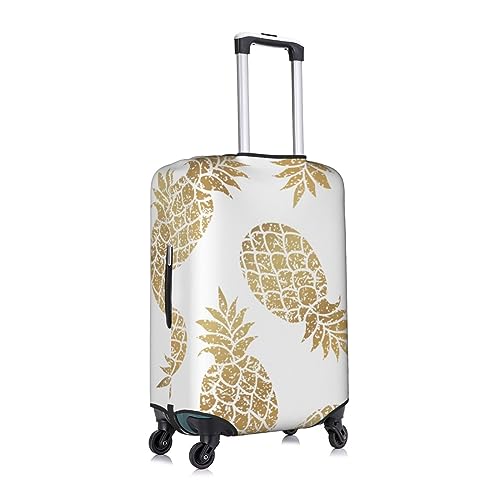 Housse de protection blanche grand format XL imprimé ananas chic