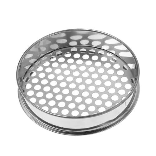 Image of HAPKITCH Stainless Steel Soil Sieve with 12mm round Hole Design, Fine Garden Sifting Tool for Outdoor Gardens and Different Locations, Easy to Use and Versatile Soil Sifter for Gardening