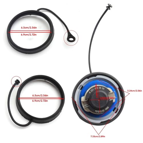 Tankdeckel Tankabdeckung Linie Kompatibel Mit Benz W203 W204 W205 W213 X204 W169 W176 W245 W246 W211 W212 W220 W221 W222 Autozubehör (Color : Old Model)