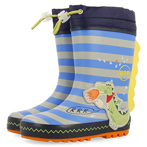 Hirm Botas de Agua Multicolor Dragón Infantil