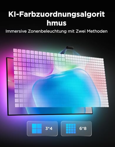 Govee TV Hintergrundbeleuchtung 3 Dual-Kamera 3.6M, RGBWIC TV Backlight – Ansicht 3
