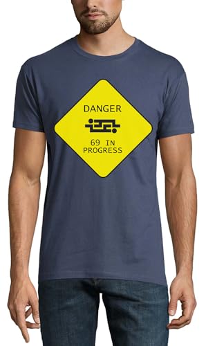T-shirt en coton Yellow Sign pour homme à col rond 175cm
