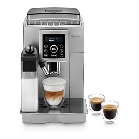 DeLonghi ECAM Cafetera automática compacta con suporte para tazas y con portafiltro Cover