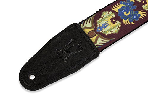 Levy’s MP-25 Sangle de Guitare Prints Polyester Garment Leather Ends 2″ – Indian Heirloom - Les Beatles, Paul McCartney, John Lennon, RIngo Starr, George Harrison Levy's MP-25 Sangle de Guitare Prints Polyester Garment Leather Ends 2" - Indian Heirloom – Image 5