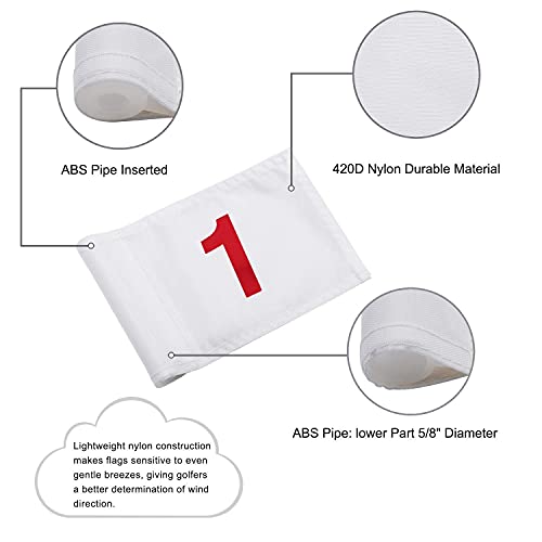 KINGTOP Portable Golf Flagstick and Putting Cup Set #TOP14