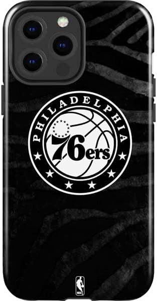 Skinit Impact Phone Case Compatible with iPhone 14 Pro Max - Officially Licensed NBA Philadelphia 76ers Hardwood Classics Design
