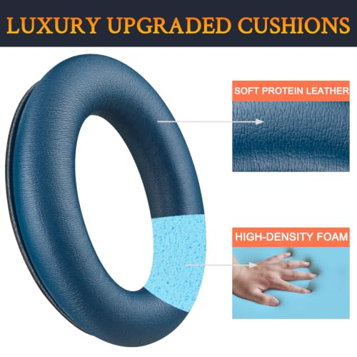 Image of SOULWIT Earpads for Bose (QC45 /QC SE /QC Wireless) - Twilight Blue | for (QuietComfort 45 /Quiet Comfort SE /Quiet Comfort Wireless) Over-Ear Headphones