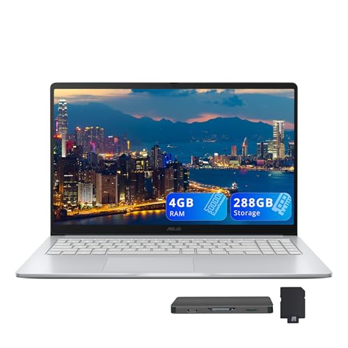 Image of ASUS Chromebook CX15 15.6 inch FHD IPS Laptop, Intel Celeron N4500, 4GB RAM, 288GB Storage (128GB eMMC+160GB Docking Station Set), Intel UHD Graphics, Number Pad, HD Webcam, WiFi 6, Chrome OS, Gray
