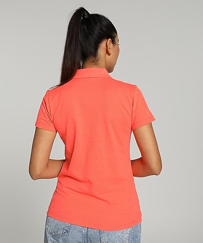 Image of Puma Women's Polo T-Shirt | Cotton Regular Fit Short Sleeve Polo with Ribbed Collar & Button Placket | Classic Everyday T-Shirt for Casual, Sport & Streetwear