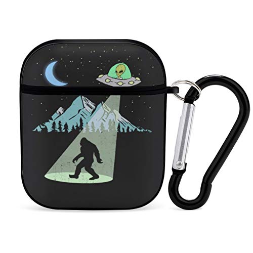Bigfoot Alien Airpods Case Cover For Apple Airpods 2&1 Cute Airpod Case For Boys Girls Silicone Protective Skin Airpods Accessories With Keychain #TOP30
