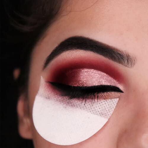 SHAPERZ Eye Shadow Shields Eyes Tips Sticker Wrap Pad Application Tool | Hypoallergic Moon Shaped Makeup Sheets/Precision for Perfect Makeup (Pack of 24)