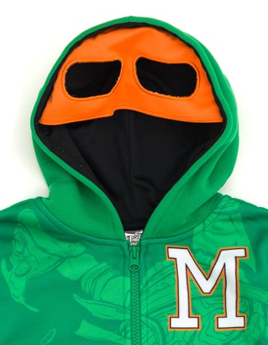 Image of TEENAGE MUTANT NINJA Turtles Boys' Cosplay Fleece Zip-Up Hoodie Toddler to Big Kid