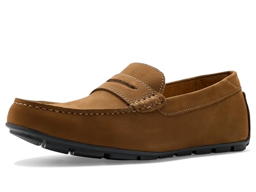 Florsheim, Men's, Motor Smooth Moc Toe Penny Driver, Sand, Wide, 9