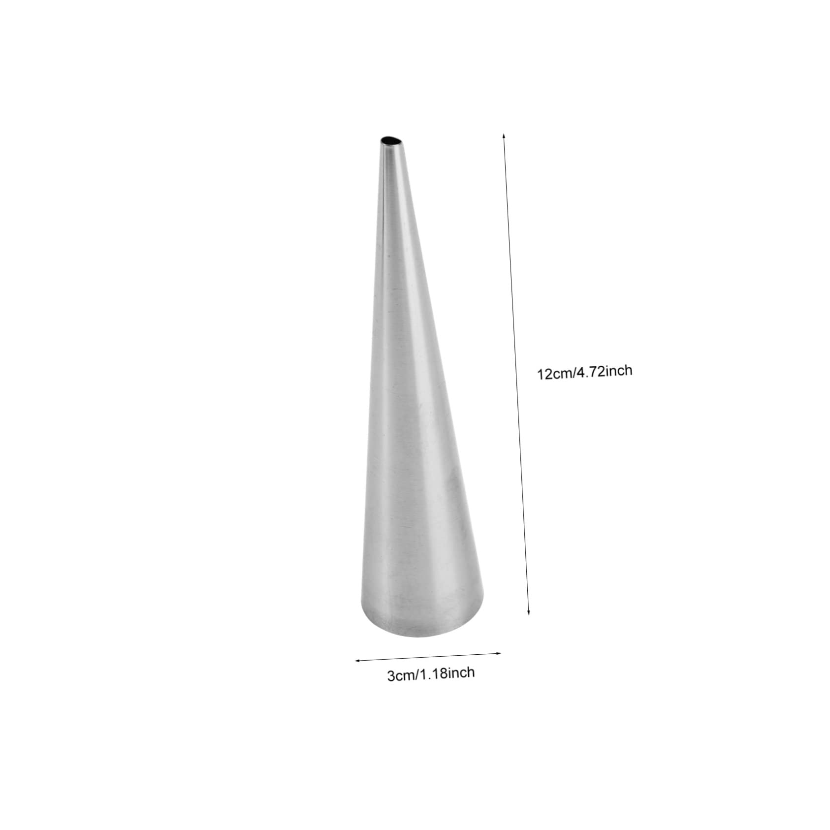 Garneck 16pcs Stainless Steel Conical Pastry Cream Horn Molds Large Reusable Baking Tools for Cannoli Croissants Pastry Decoration Easy to