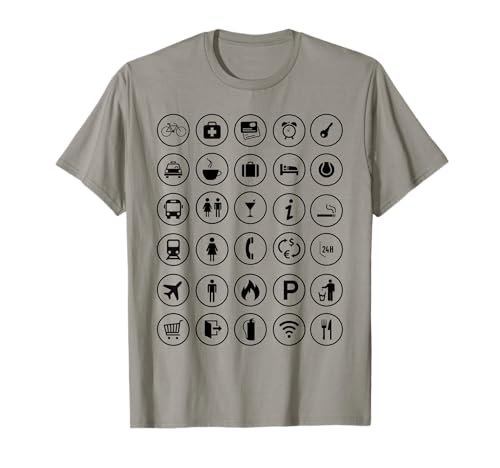 Iconos De Viaje Comunicación Lenguaje Ayuda Extranjero Arte Camiseta