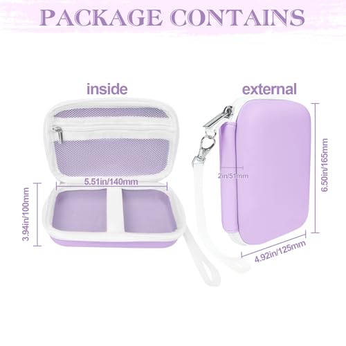 Image of Teyomi Case Compatible with Phomemo D30 D35, Cover for Phomemo D30 Label Maker, Hard Shell Storage Bag-Purple (Box Only)