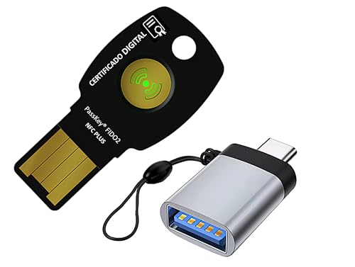 FIDO2 +U2F   USB A y C   NFC   OTP y PIV Certificado Digital   PassKey® FIDO2 NFC Plus  ChipNet ID   Empresa Española con Soporte Personal.