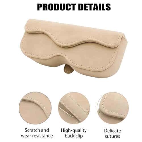 Image of 1 PCS Sunglass Holder for Car, Automotive Eyewear Storage Case, Compact Car Interior Accessories for Driving Convenience