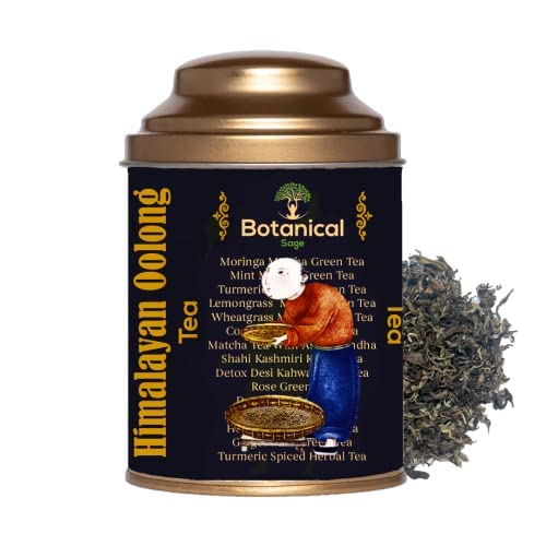 Botanical Sage- Himalayan Oolong Tea 100g With free Tea Infuser | High Mountain Oolong | Selected | Luxury Tea