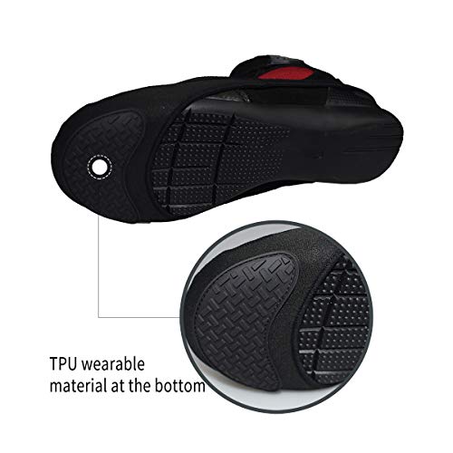 Elcyco Motorcycle Shifter Shoe Protector Motorcycle Shoe Boots Cover Protective Shift Gear Motorcycle Toe Protector Shift Pads Accessories For Man Women Riding Shoe Boots,Black #TOP1