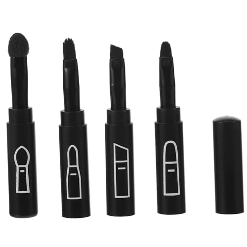 SOESFOUFU Synthetic Makeup Brush Set 4-in-1 Makeup Applicators Eyeshadow Lip Eyebrow Liner Compact Size Women's Beauty Tool