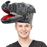 Wolf Hat - Realistic 3D Wolf Costume Headwear for Halloween, Cosplay & Themed Parties, One Size Fits Most Adults & Teens