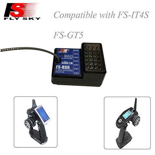 Flysky FS-BS6 6CH receptor a prueba de fallos para FS-GT5 FS-IT4S transmisor RC coche barco