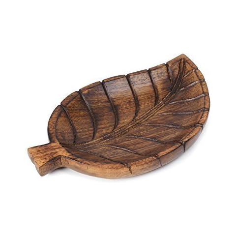 Indus Lifespace Decorative Wooden Tray Platter for Serving Snacks Fruits Cover