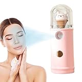 PASADO Humidificador de mano, humidificador de niebla fría - Difusor de aire alimentado por USB con tecnología de nanohidratación | Boquilla antiobstrucción y función de banco de energía para