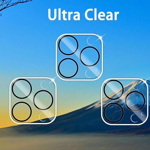 Image of Premium iPhone 12 Pro Camera Lens Protector - Ultra Clear Tempered Glass Shield (Pack of 3) - Scratch & Impact Resistant for HD Clarity
