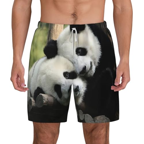 Short de bain respirant homme panda pour éviter l'humidité l'été